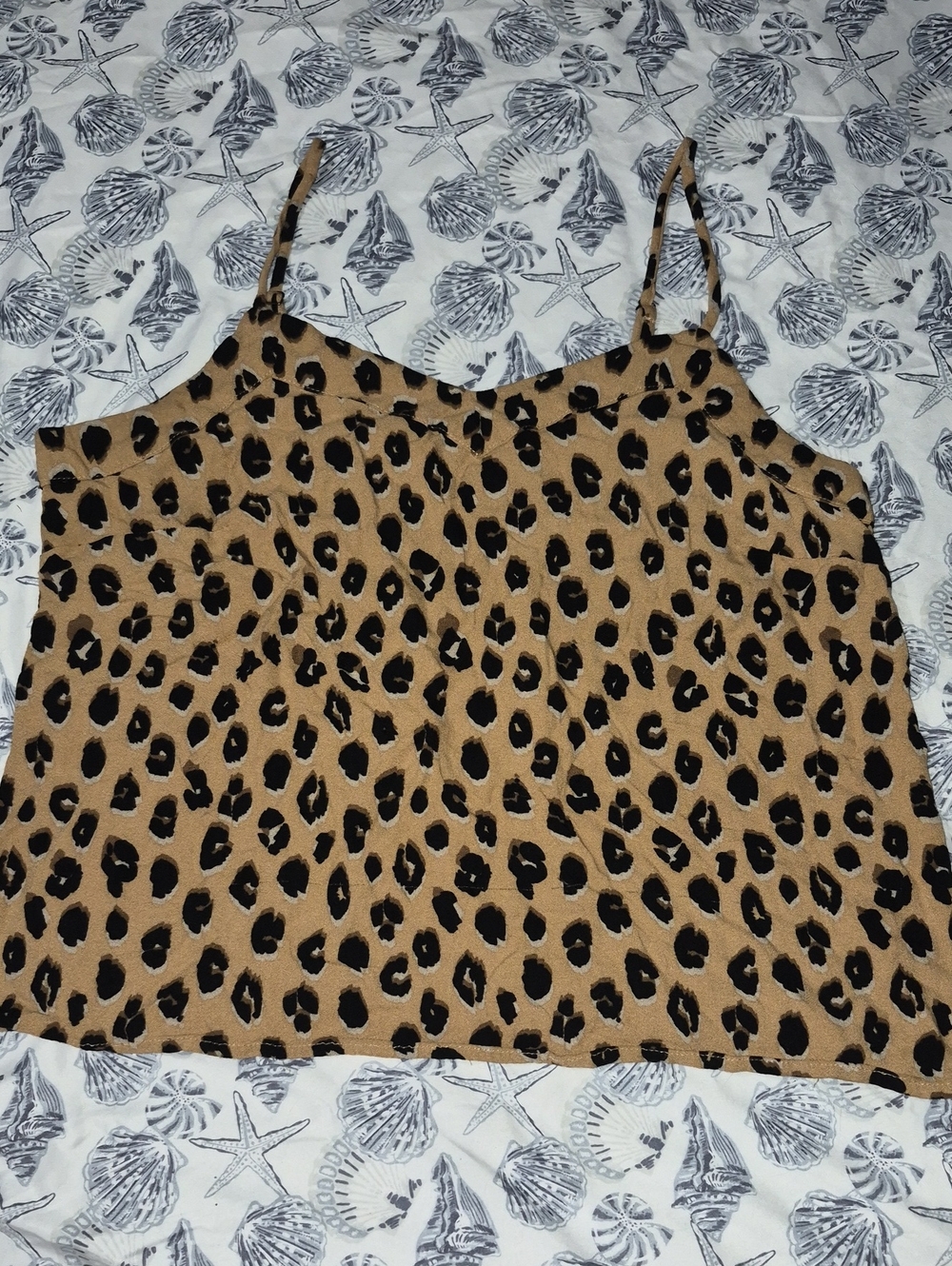 a new day Leopard Print Cami in Tan and Black